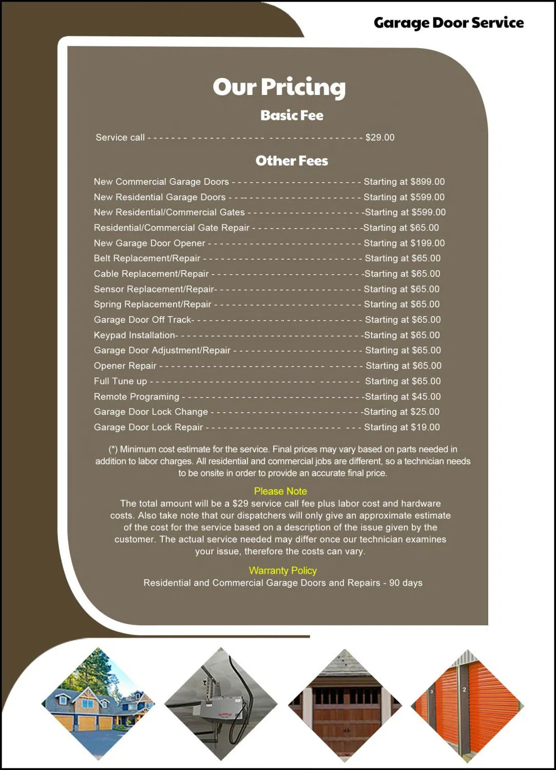 State Garage Doors Fullerton, CA 714-278-4150